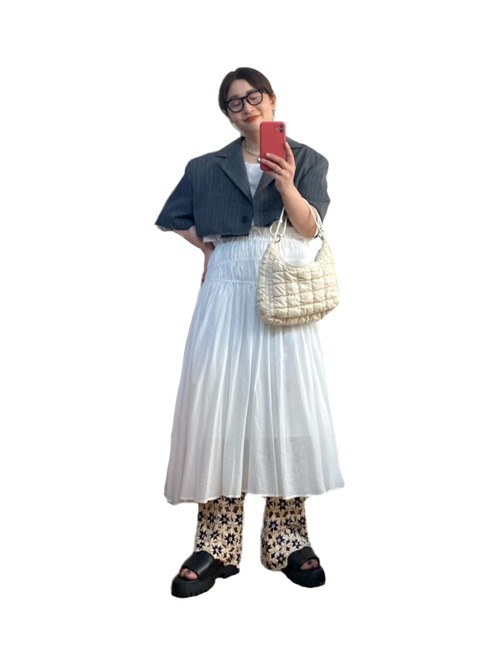 MAISON SPECIAL（メゾンスペシャル）の「かぎ針フラワーニットパンツ