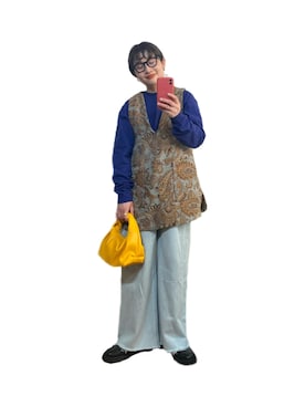 「はじめましてコーデ」｜「アイテム（その他アウター）」を使った、たかこさん（レディース・158cm）の春コーディネート