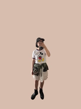「SANSeLF（サンセルフ）のアイテム」を使った、たかこさん（レディース・158cm）の春コーディネート