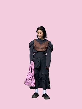 「HOLIDAY（ホリデイ）のアイテム」を使った、たかこさん（レディース・158cm）の春コーディネート