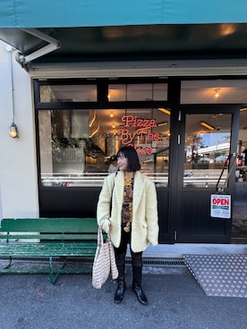 「アイテム（タイツ/ストッキング）」を使った、たかこさん（レディース・158cm）の冬コーディネート