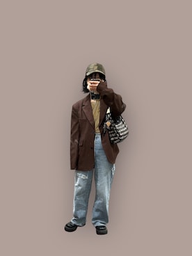 「アイテム（その他シューズ）」を使った、たかこさん（レディース・158cm）の秋コーディネート