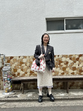 「musubore（ムスボレ）のアイテム」を使った、たかこさん（レディース・158cm）の春コーディネート