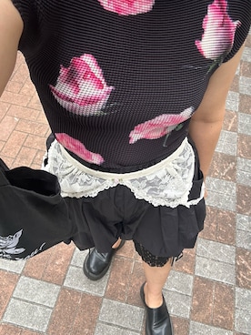 「coca（coca）（コカ）のアイテム（その他パンツ）」を使った、たかこさん（レディース・158cm）の夏コーディネート