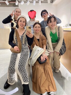 「パワショル」｜「アイテム（ジャケット/アウター）」を使った、たかこさん（レディース・158cm）の春コーディネート