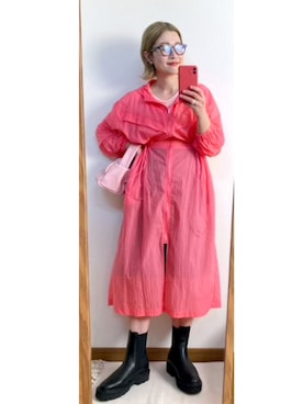 「mystic（ミスティック）のアイテム（ブルゾン）」を使った、たかこさん（レディース・158cm）の秋コーディネート