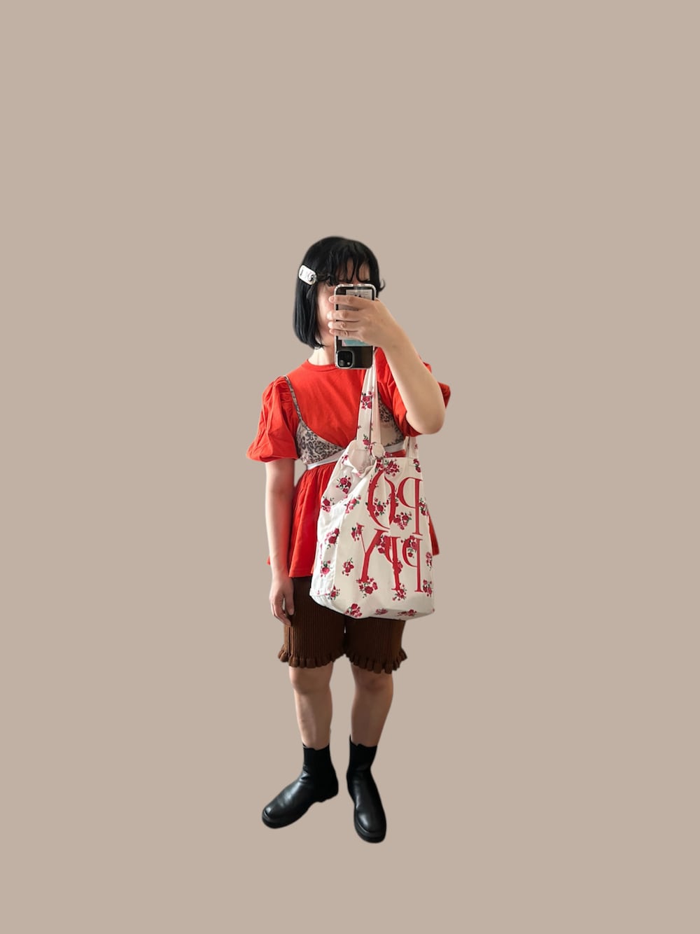 Se ボリュームフリルリブハーフパンツ【SANSeLF】sanw24s024 SANSeLF（サンセルフ）の「Se ボリュームフリルリブハーフパンツ