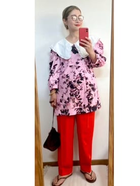 「SANSeLF（サンセルフ）のアイテム（チュニック）」を使った、たかこさん（レディース・158cm）の秋コーディネート