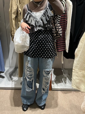「アイテム（その他トップス）」を使った、たかこさん（レディース・158cm）の秋コーディネート