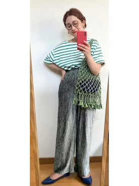 「SLOBE IENA（スローブイエナ）のアイテム（パンプス）」を使った、たかこさん（レディース・158cm）の夏コーディネート