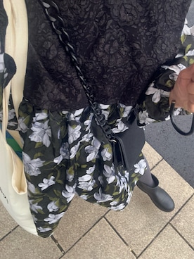 「アイテム（レインシューズ）」を使った、たかこさん（レディース・158cm）の秋コーディネート