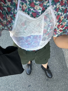 「アイテム（その他トップス、ホワイト系）」を使った、たかこさん（レディース・158cm）の秋コーディネート