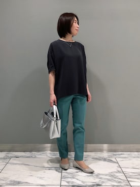 「ＵＶカット」｜「アイテム（その他）」を使った、iwaさん（レディース・159cm）の春コーディネート