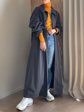 「Steven Alan（スティーブンアラン）のアイテム（トレンチコート）」を使った、arsさん（レディース・152cm）の冬コーディネート