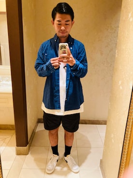 「アイテム（シャツ/ブラウス）」を使った、nnnさん（メンズ・175cm）の秋コーディネート
