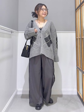 「アイテム（メガネ）」を使った、goさん（レディース・160cm・40代）の秋コーディネート