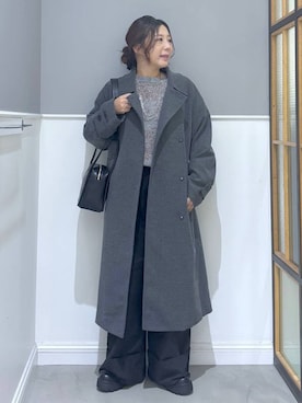 「アイテム（ステンカラーコート）」を使った、goさん（レディース・160cm・40代）の秋コーディネート
