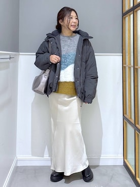 「アイテム（ネックレス）」を使った、goさん（レディース・160cm・40代）の冬コーディネート