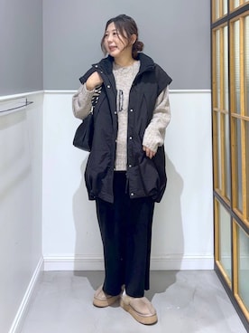 「アイテム（その他アウター）」を使った、goさん（レディース・160cm・40代）の秋コーディネート