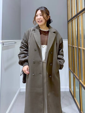 「アイテム（その他アウター）」を使った、goさん（レディース・160cm・40代）の秋コーディネート