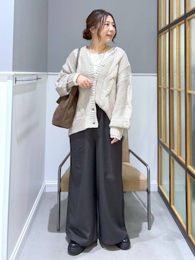 「アイテム（バッグ）」を使った、goさん（レディース・160cm・40代）の冬コーディネート