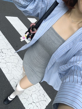 「アイテム（ソックス/靴下）」を使った、ひよりさん（レディース・150cm）の夏コーディネート