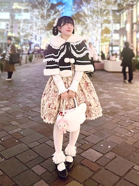 「アイテム（ワンピース/ドレス）」を使った、愛ゆえにさん（レディース・154cm）の冬コーディネート