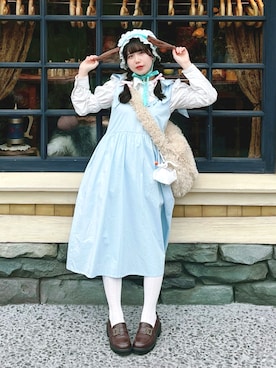 「アイテム（ワンピース）」を使った、愛ゆえにさん（レディース・154cm・20代）の秋コーディネート