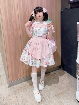 「MILK（ミルク）のアイテム」を使った、ゆえにさん（レディース・154cm）の夏コーディネート