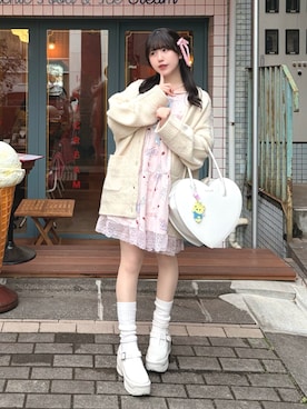 「MILK（ミルク）のアイテム」を使った、ゆえにさん（レディース・154cm）の春コーディネート