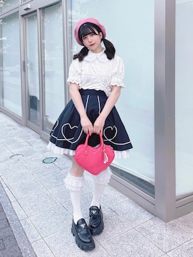 「アイテム（ハンチング/ベレー帽、その他）」を使った、愛ゆえにさん（レディース・154cm）の夏コーディネート