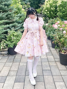 「アイテム（カチューシャ）」を使った、愛ゆえにさん（レディース・154cm）の夏コーディネート