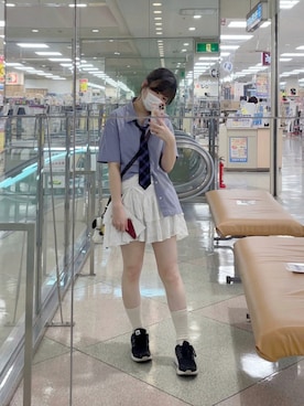 「BURBERRY（バーバリー）のアイテム」を使った、ゆえにさん（レディース・154cm）の夏コーディネート