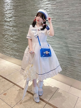 PINK HOUSE（ピンクハウス）の「配色リボンセーラーハット（ハット  