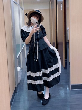 「Kiwanda（キワンダ）のアイテム」を使った、ゆえにさん（レディース・154cm）の夏コーディネート