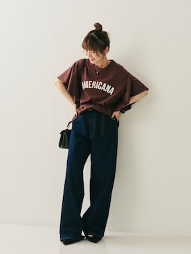 「アイテム（アクセサリー）」を使った、うっちーさん（レディース・157cm）の夏コーディネート