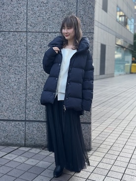 「Pyrenex（ピレネックス）のアイテム」を使った、うっちーさん（レディース・157cm）の秋コーディネート
