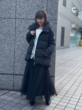 「Pyrenex（ピレネックス）のアイテム」を使った、うっちーさん（レディース・157cm）の秋コーディネート