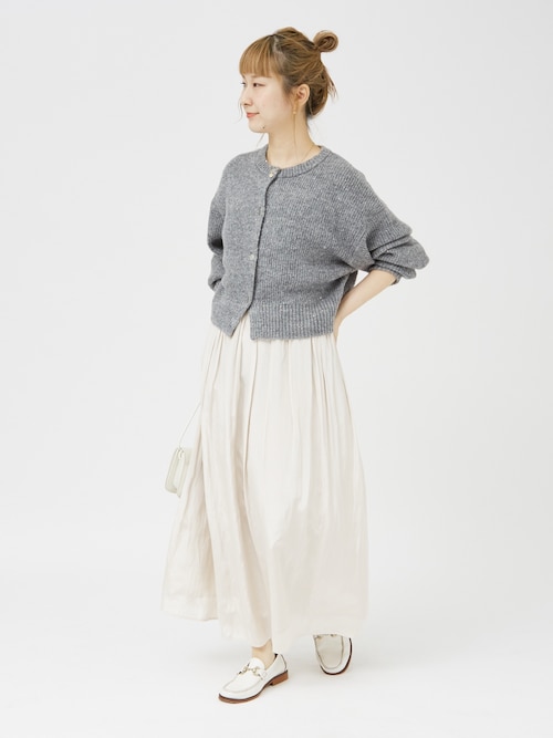 セール】グロスデシンゴムギャザースカート（スカート）｜Rouge vif  