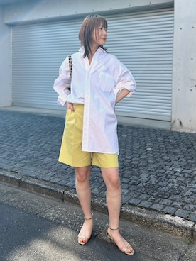 「TICCA（ティッカ）のアイテム」を使った、うっちーさん（レディース・157cm）の春コーディネート