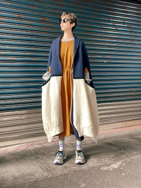 「SONIA RYKIEL（ソニアリキエル）のアイテム」を使った、神崎米子さん（レディース・163cm）の春コーディネート