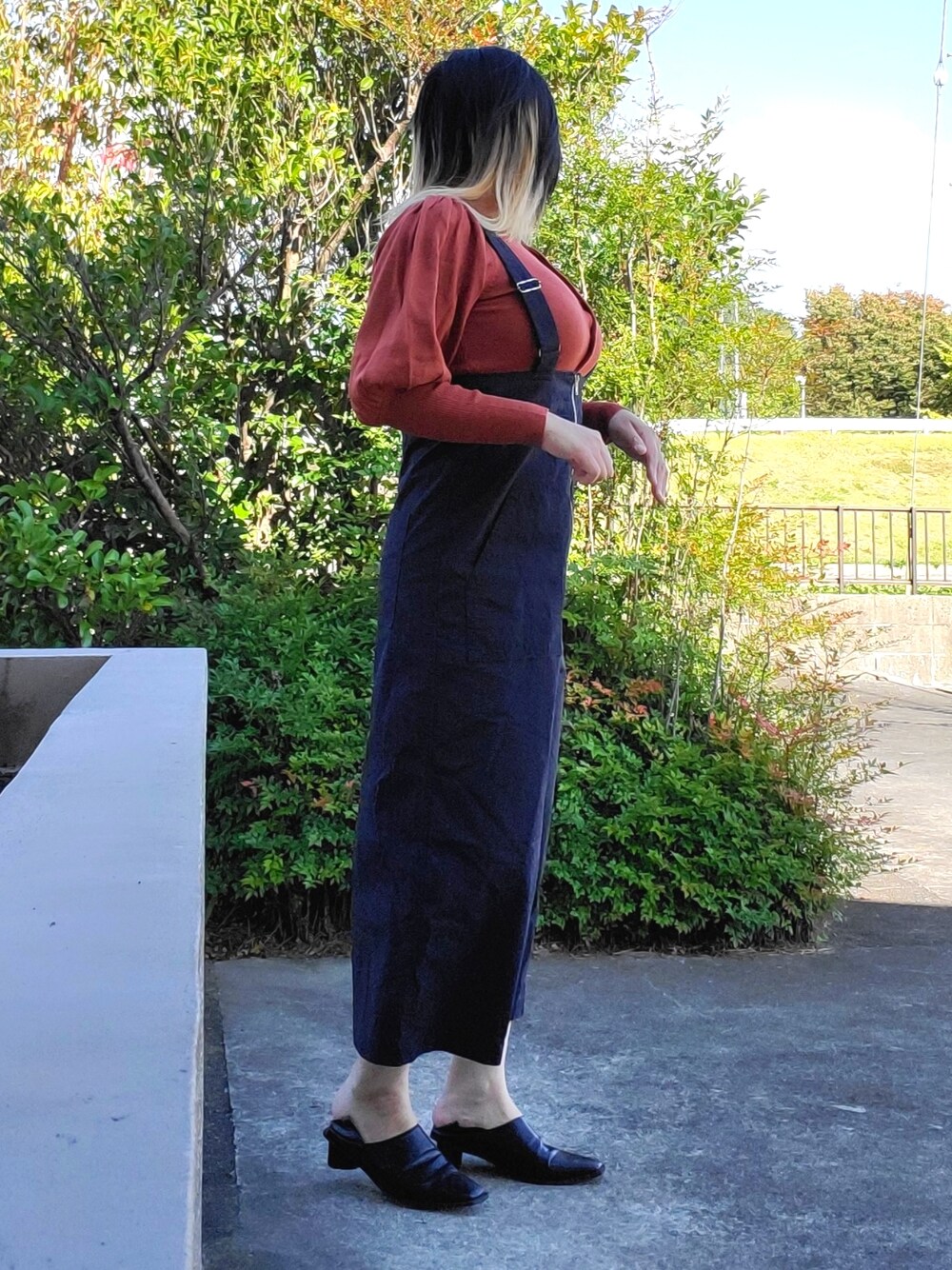 「WEARハロウィン2022、johnbull、Lian、epimi épimmy」｜「LIANのスクエアトゥブーティ（パンプス、ブラック系）」を使った、茶みこさん（レディース・165cm）の秋コーディネートの1枚目の写真