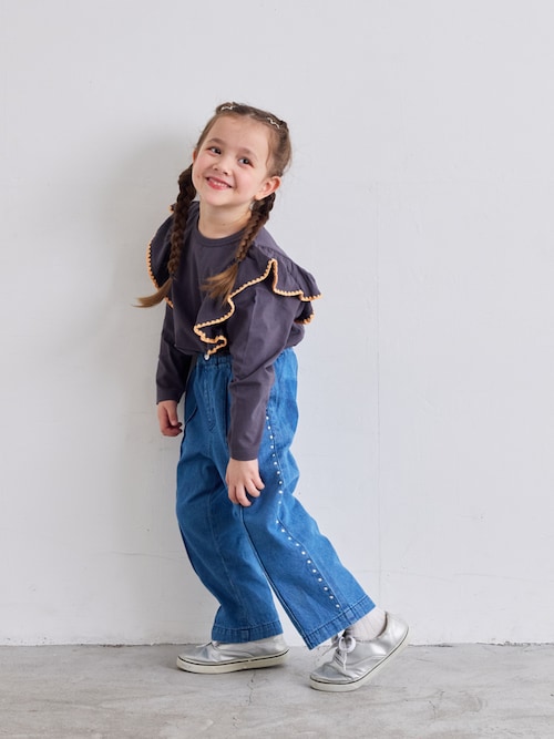 【新品】早い者勝ち[be with M] Misayoデニムパンツ　ブルー　S be with M] Misayoデニムパンツ | [公式]ニコアンド（niko and ）通販