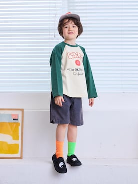「アイテム（スリッポン）」を使った、MARKEY'Sさん（キッズ・110cm）の夏コーディネート
