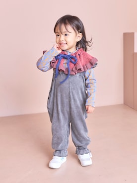 「アイテム（Tシャツ/カットソー）」を使った、MARKEY'Sさん（キッズ・90cm）の冬コーディネート