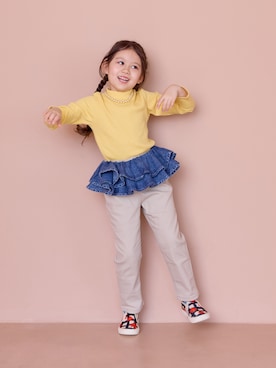 「アイテム（チノパンツ）」を使った、MARKEY'Sさん（キッズ・110cm）の秋コーディネート