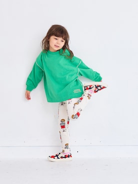 「アイテム（レギンス/スパッツ）」を使った、MARKEY'Sさん（キッズ・110cm）の秋コーディネート