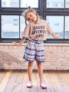 「LSP WOW（エルエスピーワオ）のアイテム」を使った、MARKEY'Sさん（キッズ・110cm）の夏コーディネート