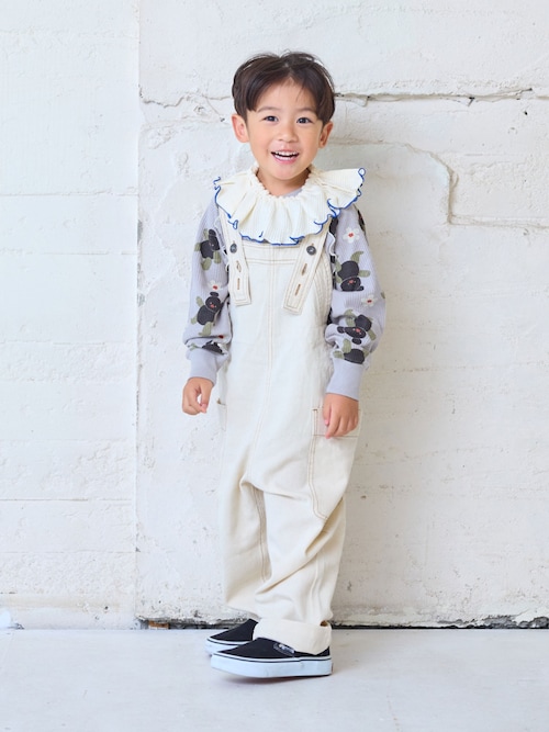 COTTON from U.S.A】ビッグポケットデニムオーバーオール（サロペット