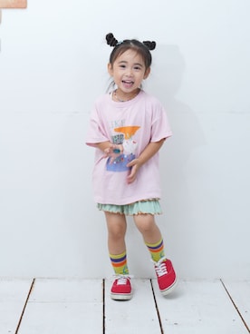 「アイテム（パンツ）」を使った、MARKEY'Sさん（キッズ・100cm）の夏コーディネート